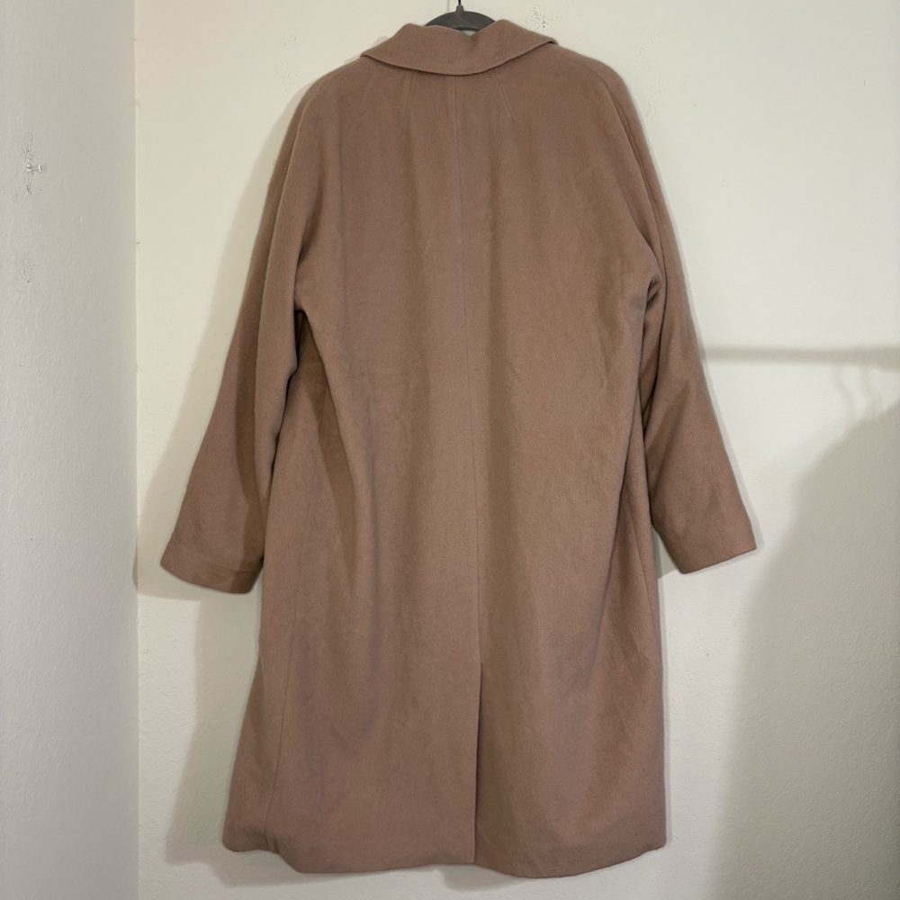 Madewell Wool Mohair Blend Cocoon Coat in Blush Tan Size 12 - Picture 11 of 12